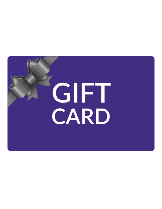 Journaling Power | Growth and Clarity Guide Gift Card with a silver bow on a purple background, perfect for birthdays and holidays.
